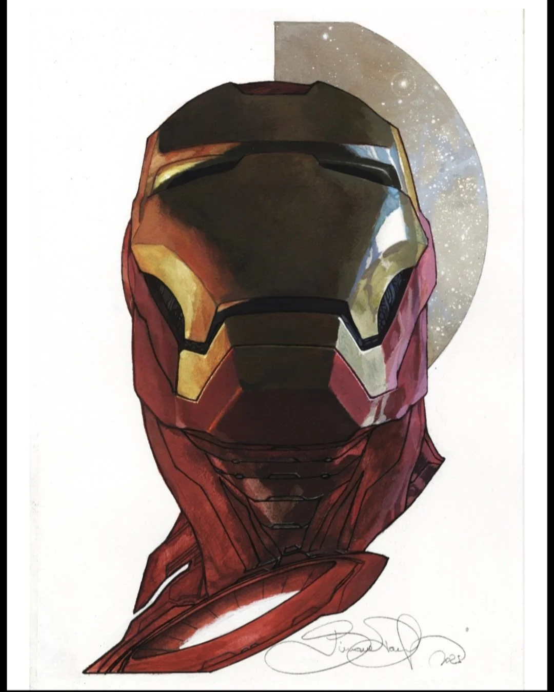 その他 2013 Iron Man 3 sketch Stan Lee signed 2013 Iron Man 3 sketch Stan Lee signed（iron man Comic Art